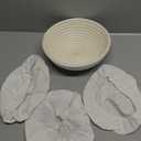 Banneton Bread Proofing Basket - Proofing Basket Set of 1 (9 inch Round) - Natural Rattan Banneton with Linen Liners - Bread Basket for Sourdough Bread Baking Supplies