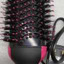 REVLON One-Step Volumizer Hair Dryer and Styler, for Less Frizz, More Shine, and Reduced Heat Damage for Salon Style Round Brush for Blowout, Black (1.0 VOLUMIZER)