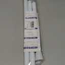 White Tension Curtain Rod for Windows 28 to 48 inch, Adjustable Expandable Pressure Spring Curtain Rod No Drilling, 7/8" Curtain Rod for Bedroom Doorway Closet Door