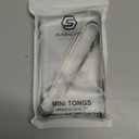 6PCS Ice Tongs Mini Sugar Tongs 4.25Inch Stainless Steel Kitchen Utensils Set,Small Serving Tong and Tiny Kitchen Tong for Appetizers,Tea Party, Coffee Bar, Desserts by Sunenlyst (Silver)