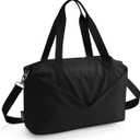 Ceneda Small Gym Bag for Women, 12 inch Mini Gym Bag with Wet Pocket, Lightweight Tote for Gym, Sport, Workout - Black