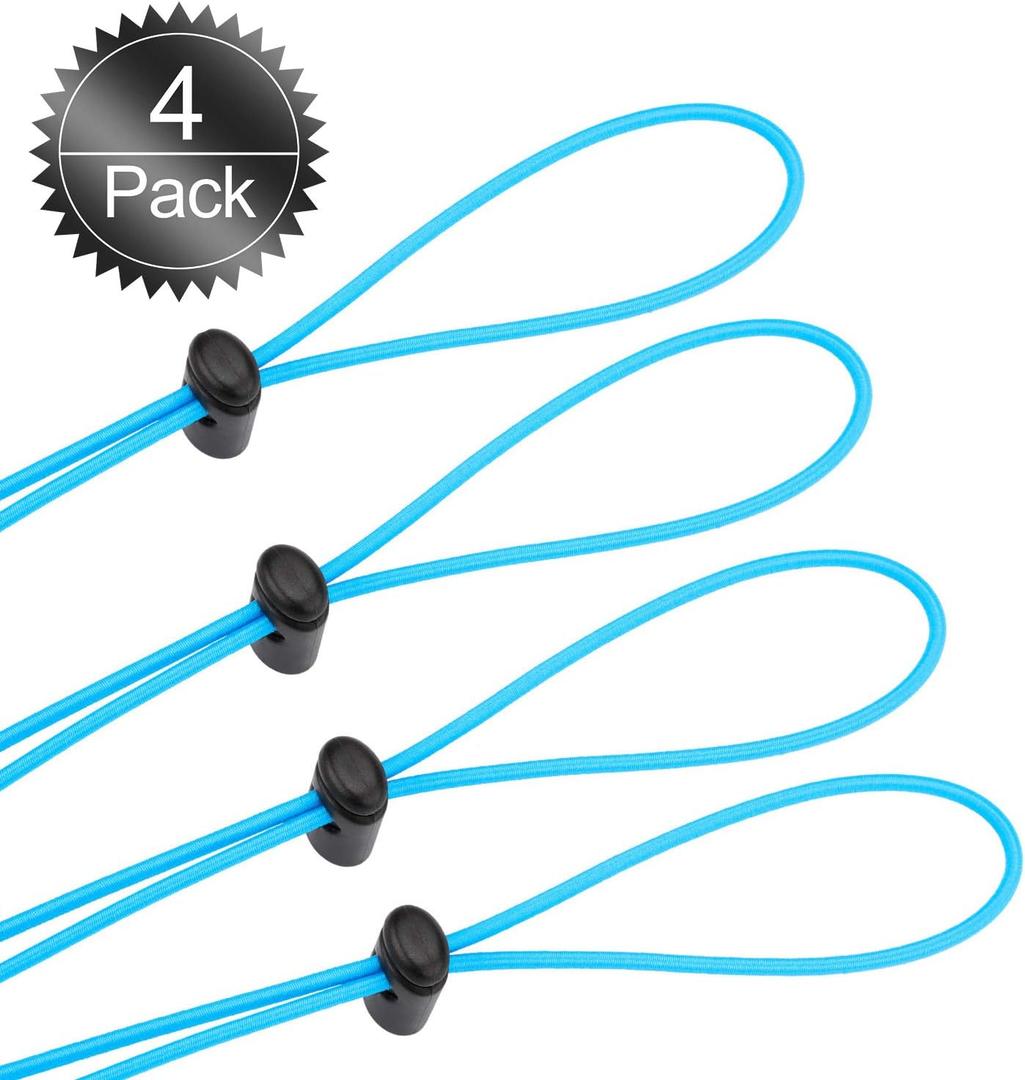 Oumers Bungee Goggle Strap Kit, Adjustable Replacement Swimming Goggle Straps with Cord Lock Clamp for Kids Goggles, One Size