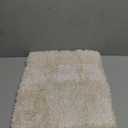Douceur Beige Bathroom Rugs Non Slip, Luxury Thick Plush Shaggy Bath Mats for Bathroom Washable, Fluffy Absorbent Bath Rugs, Quick Dry Shower Mat Gifts, 24" x 16" (Beige and White)