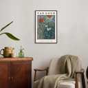 Vincent Van Gogh Framed Wall Art Print Butterflies And Poppies Flowers by Van Gogh Canvas Prints Painting Reproduction for Living Room Bedroom Kitchen Office Home Decor 12"x16" Black Framed