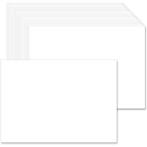 2 x 5 x 7 Blank White Card Stock (Set of 50) Thick Paper - 90lb Flat Cards Stock Printer Paper for Make Your Own DIY Invitations, Note, Greeting, Table Cards - Writing, Stamping, Drawing, Painting