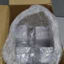 Zubebe 90 Pack 8 Oz Square Plastic Cups, Appetizer Dessert Cups Clear Plastic Disposable Small Tumbler for Ice Cream, Fruit Puddings, Desserts, Appetizers Wedding Party Catering Supplies