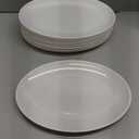 Dandat 12 Pcs Large Serving Platters Oval Trays White Plates Serving Dish for Wedding Party Restaurant Home Steak, Taco, Sushi, Appetizer, Cake (14 Inch)