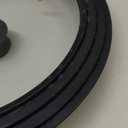 Anaeat Silicone Universal Lid for Pots, Pans and Skillets - Tempered Glass Covered with Heat Resistant Silicone Rim Fits 10", 11" and 12" Diameter Cookware -Easy to Use Replacement Frying Pan Cover