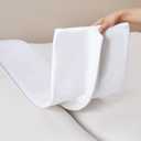 12" Extra Wide Split King Gap Filler for Adjustable Bed, Bed Bridge Twin to King Converter with Washable Cover, Close The Gap (0-3"), White