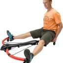 Machine Body Workout Machine, Abdominal Exercise Machine, Rowing Machine with 90° Extension Angle, 3 Gear Adjustable Length, 3 Gear Adjustable Pulling Force, 150kg/330lbs Weight
