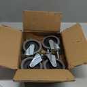 Besitu 4 Inch Caster Wheels, 1/2"-13 Inch Course Threaded Stem Caster Set of 4, Heavy Duty TPR Swivel Caster Wheels for Dolly Cart, Wire Shelving Industrial Screw in Casters