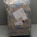 6x9 Area Rugs for Living Room, Bedroom - Machine Washable, Non-Slip Bedside Rug, Large Soft Floor Carpet for Office, Dining Room, Farmhouse and Home Decor, Rustic Vibes/Rust