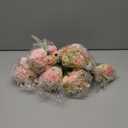 Tigeen 6 Bundles Artificial Bouquet Flowers Artificial Peonies Faux Roses Silk Flowers Hydrangea Bouquet for Wedding Table Centerpiece Floral Vase Decor (Pink)