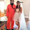 MisShow Women's Hi-Lo Long Tutu Tulle Bustle Skirt Elastic Waist Festival Party Skirt (White)