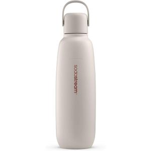 Sodastream Fizz & Go Cool - All Metal Bottle (Sand) Carbonating Bottle Capacity, 0.9L