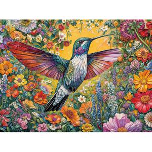Jigsaw Puzzles for Adults 1000 Pieces, Interlock Perfectly No Dust, Impossible Difficult Hard Fun 1000 Piece Jigsaw Puzzles for Adults-1:1 Poster-Radiant Hummingbird