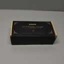 RONXS Window Candles, Flameless Taper Candles with Timer, Christmas Home Wedding Decor Battery Operated Flickering LED Candles with Remote Controls, Glod Candle Holders (6pcs Gold)