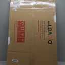 LOAAO Black Metal Framed Bathroom Mirror for Wall, 24X36 Inch Rounded Rectangle Mirror, Matte Black Bathroom Vanity Mirror Farmhouse, Anti-Rust, Hangs Horizontally or Vertically