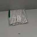 JELLYMONI 100% Natural Cotton Striped Pillowcases Set, 2 Pack White and Grey Vertical Stripes Pattern Printed Pillow Covers with Envelope Closure(Pillows are not Included)-King (20"x40") (8001)