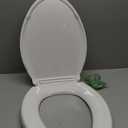KOHLER 4636-RL-0 Cachet ReadyLatch Elongated Slow Close Toilet Seat, Soft Close Toilet Seat Quiet Lid, Contoured Grip-Tight Bumpers Installation Hardware, Apartment Essentials, White