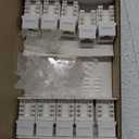 Everest 90 Angled RJ45 Cat6A Keystone Jacks 20-Pack in White - Slim Profile Female RJ45 Connectors - Cat 6A Keystone Jack - Compatible with 90 Angled Speed Termination Tool - easyJACK (B094WB91H3)