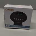 CoolFire Vibrating Alarm Clock for Heavy Sleepers, Deaf & Hard of Hearing  Rechargeable Portable Travel Digital Clock with Strong Bed Shaker  Choose Silent Vibration OR Loud Sound Mode LCD Backlight