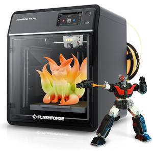 FLASHFORGE 3D Printer AD5M Pro with 250g PLA, 600mm/s High Speed CoreXY High Precision Printing, 280 Quick-Swap 0.4 & 0.6mm Hotend, 50dB Silence and Built-in Camera, Build Volume 220 * 220 * 220mm
