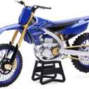 NewRay Toys Motorcycle 1:12 Scale Yamaha YZ450F Dirt Bike, 58313, Multicolor