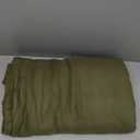Bedsure 100% Cotton Blanket King Size for Bed - Breathable and Lightweight, Soft Cozy Textured Herringbone Woven Blanket for Summer, Olive Green, 108x90 inches