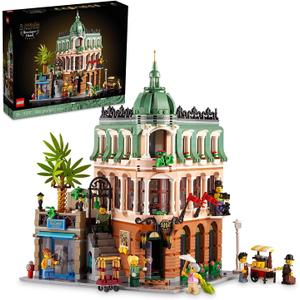 LEGO Icons Boutique Hotel Model Kits - Bedroom or Office Decor for Men & Women, Ages 18+ - Building Blocks for Adults for Display - Gift Idea - 10297