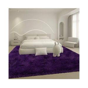 8x10 Area Rugs Living Room, Purple Large Plush Fluffy Bedroom Carpet, Non-Slip Upgraded Indoor Thick Soft Rug, Modern Plush Carpet Suitable for Kids Home Decor Aesthetics Dorm.