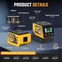 300W Adjustable Voltage Regulator Compatible with Dewalt 20V Battery, Adjustable 2-30V DC Output, 18W Type-A & PD3.1 140W Type-C Fast Charging, 15W Magnetic Wireless Charger