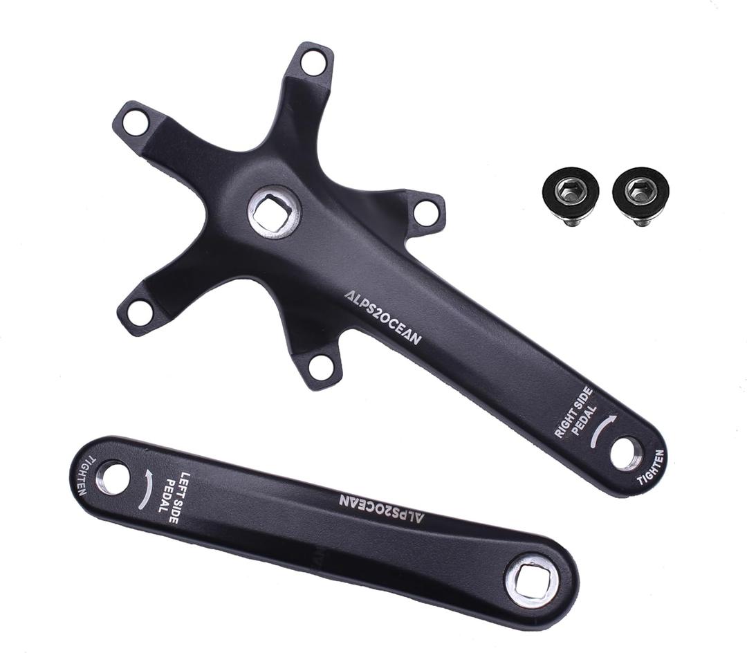 Universal Bike Crank Arm,Square Hole Crankset,One Pair 140MM/152MM/160MM/165MM/170MM/175MM BCD 130MM Bike Crank Arms for City Bike,Road Bike,Folding Bike,Mountain Bike,Ebike