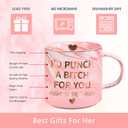 Ulrhpc Mothers Day Mom Gifts for Mom Wife from Daughter Son, Birthday Gifts for Women Her Girlfriend Sisters Friends, 12 OZ Funny Coffee Mug, Valentines Galentines Day Christmas Stocking Stuffers