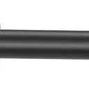 Modern Curtain Rods, 1Inch Diameter Decorative Single Window Rod Telescoping 28-48 Inch Adjustable Drapery Rods Matte Black Color For Bedroom Living Room Kitchen Office