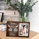 Yudarte Wooden String Heart Memorial Picture Frame 5x7 Inches Photo - Bereavement Sympathy Grieving In Memory of Loved One Gifts