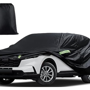 Car Cover Custom Fit for Honda CRV 1997-2025, Toyota RAV4 1996-2025, Waterproof All Weather for Automobiles Full Exterior Cover Rain Sun Snow Protector with Door Zipper