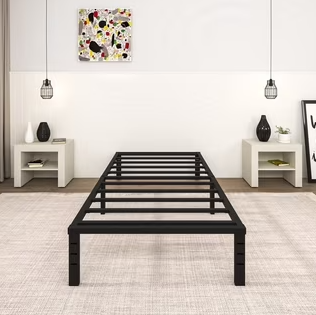 Twin Black Metal Bed Frame Model WDLWCTTC001