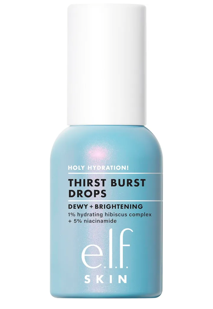 E.L.F. SKIN Holy Hydration! Thirst Burst Drops, Serum For A Radiant Complexion Instantly & Over Time, Made With Hyaluronic Acid, Vegan & Cruelty-Free
