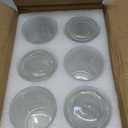 Kingrol 6 Pack 9 oz Romantic Water Glasses, Premium Drinking Glasses Tumblers, Vintage Glassware Set for Juice, Beverages, Beer, Cocktail