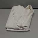 Joydeco Light Filtering Curtains 96 Inch Length for Bedroom, Linen Curtains 96 Inch Length 1 Panel Set for Living RoomWhite Semi Sheer Drapes 96 Inches Long with Rod Pockets