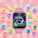 Wiszodet Smart Watch for Kids with 39 Games HD Touch Touchscreen Alarm Clock, Camera Music Player Pedometer Flashlight 12/24 hr Video & Audio Recording, Toys Gift for 3-12 Years Old Girls