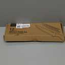 CAROTE Knife Set, 12 Pieces Kitchen Knife Set, 6 Stainless Steel Knives with Blade Guards & Nonstick Ceramic Coating, Rustproof, Color-Coded, Ergonomic Handles