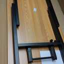 Need Home Office Desk 47 inches Folding Computer Table Workstation No Install, Teak and Black