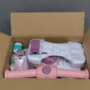 JoyRydz 6V Electric Baby Balance Bike with Bubble Machine,4 in 1 Toddler Balance Bike w/Remote for 1 Year Old Boys Girls Kids Bubble Bike Ride on Toys w/Powered Motor,Music,LED Lights (Purple)