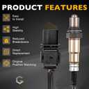 LSU 4.9 Lambda WideBand O2 Oxygen Sensor | for AEM 30-4110 30-0300 30-0310 - X Series AFR Inline Controller - UEGO A/F Ratio Wideband 02 Gauge | Replace# 17025, 0258017025