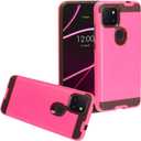 for T-Mobile REVVL 5G (6.53") T790W/T790Z - Brushed Style Defender Phone Case - CS3 Hot Pink