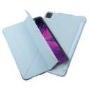 Insten - Silicone Soft Tablet Case Compatible with iPad Pro 11" 2020, Multifold Stand, Magnetic Cover Auto Sleep/Wake, Pencil Charging, Light Blue
