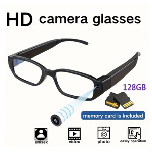 1pc Smart Glasses, 1080P HD Video Glasses, Outdoor Sports Camera Glasses, Portable Photo Glasses, Suitable For Riding, Meeting Recording, Etc., With 128GB Memory Card