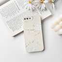 NITITOP Compatible with iPhone 7 Plus / 8 Plus Case Cute Aesthetic Cherry Blossom Pattern Design for Women Girls Soft TPU Shockproof Full Camera Protective Phone Cover - White